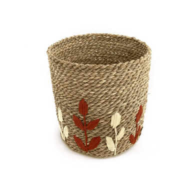 Handmade Basket with Embroidery