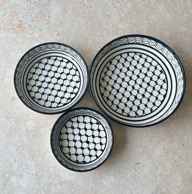 Palestinian Keffiyeh Ceramic bowl