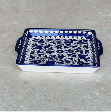 Square Serving Plate with Handle