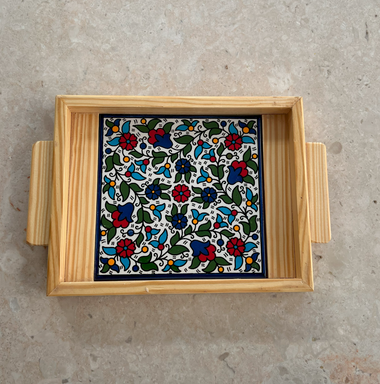 Wooden Single-Tile Tray