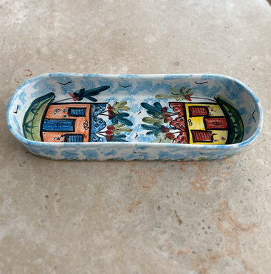 Handcrafted Ceramic Bowl Country Side