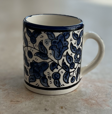 Ceramic Blue & White Mug